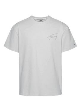 Camiseta Tommy Jeans Logo Blanco para Hombre