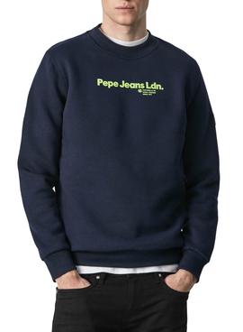 Sudadera Pepe Jeans Damon Azul Para Hombre