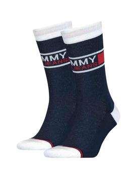 Pack Calcetines Tommy Jeans TH Unisex Marino