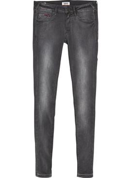 Pantalon Vaquero Tommy Jeans Sophie Plush Gris