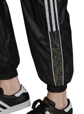 Pantalón Adidas Deportivo  Negro Print Para Mujer