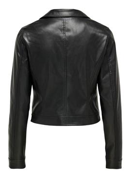 Cazadora Biker Only Best Negra Polipiel Para Mujer