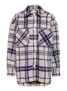 Sobrecamisa Only Lou Shacket Cuadros Para Mujer