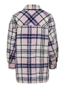 Sobrecamisa Only Lou Shacket Cuadros Para Mujer