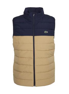 Chaleco Lacoste Acolchado Bicolor Para Hombre