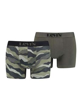 Pack 2 Calzoncillos Levis Calm Camuflaje Verde