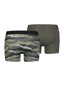 Pack 2 Calzoncillos Levis Calm Camuflaje Verde