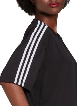 Camiseta Adidas Adicolor Oversized Negro Mujer