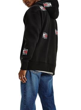 Sudadera Tommy Jeans Timeless Distortion Negro 