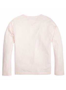 Camiseta Tommy Hilfiger Tripple Rosa Nina
