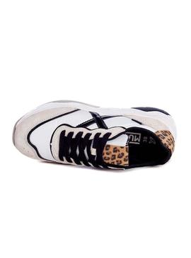 Zapatillas Munich Wave 88 Blanco Leopardo Mujer