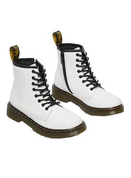 Botas Dr. Martens 1460 J White Romario Para Niños