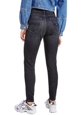 Pantalón Vaquero Tommy Jeans Sylvia Negro Mujer