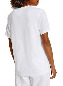 Camiseta Tommy Jeans Signature Tommy Blanco Mujer