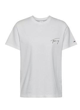 Camiseta Tommy Jeans Signature Tommy Blanco Mujer