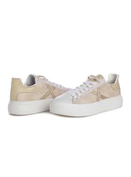 Zapatillas Munich Rete Sky 33 Beige Para Mujer