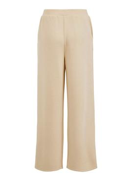 Pantalon Vila Viemely Beige para Mujer