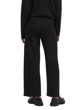 Pantalon Vila Viemely Negro para Mujer