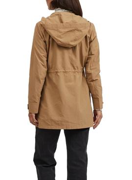 Parka Vila Vibimi Camel para Mujer