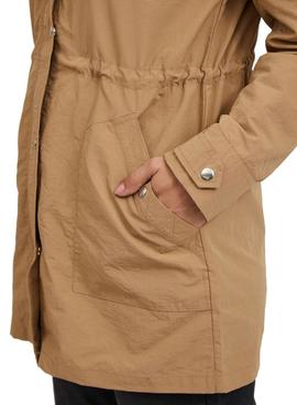 Parka Vila Vibimi Camel para Mujer