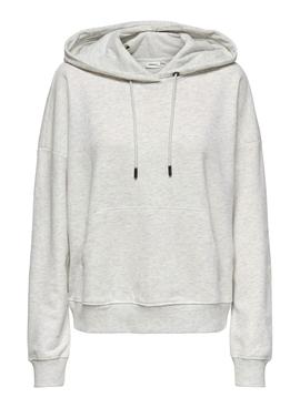 Sudadera Only Feel Summer Gris para Mujer