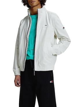 Cazadora Tommy Jeans Bomber Blanco para Hombre