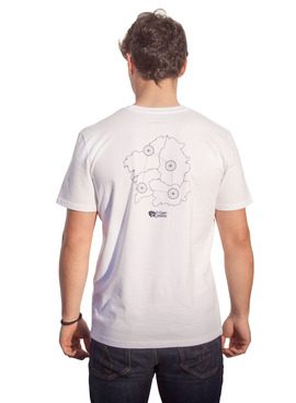 Camiseta Klout O Gran Camiño Blanco Mujer y Hombre