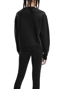 Sudadera Calvin Klein Jeans Split Negro para Mujer