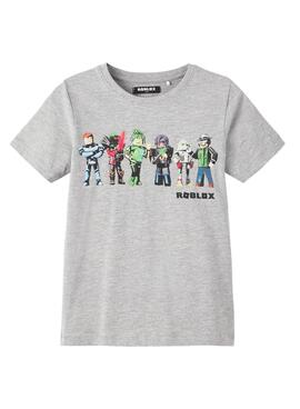 Camiseta Name It Roblox Desmond Gris para Niño