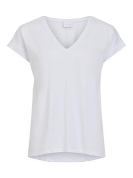 Camiseta Vila Dreamers Blanco Basico para Mujer