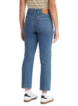 Pantalon Vaquero Levis 501 Crop Jazz Azul Mujer