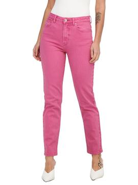 Pantalon Vaquero Only Emily Fucsia para Mujer