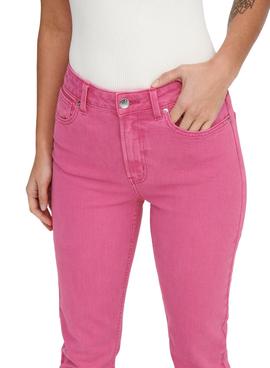 Pantalon Vaquero Only Emily Fucsia para Mujer