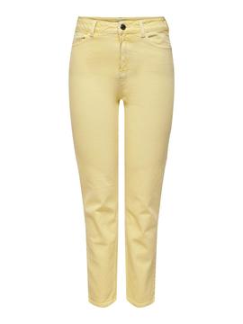 Pantalon Vaquero Only Emily Amarillo para Mujer