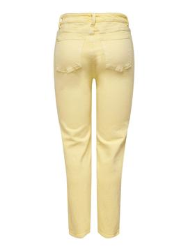 Pantalon Vaquero Only Emily Amarillo para Mujer