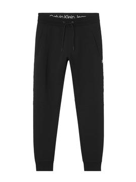 Jogger Calvin Klein Jeans Repeat Logo Negro Hombre