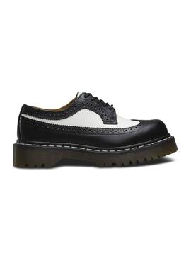 Zapato Dr.Martens Brogue 3989 Smooth Negro-Blanco