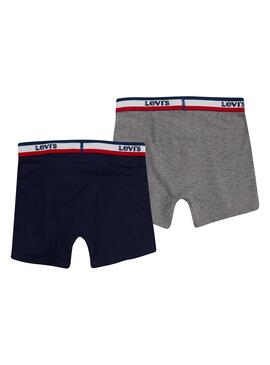 Calzoncillos Levis Sportswear Logo Boxer Gris Niño