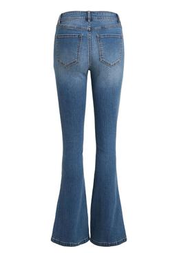 Pantalon Vaquero Vila Ekko Flared Azul para Mujer