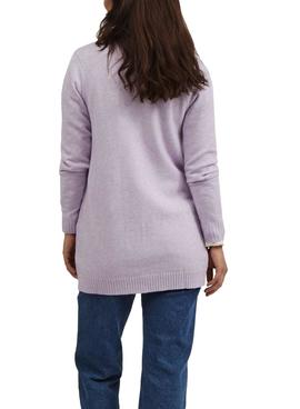 Cardigan Vila Viril Open Lila para Mujer