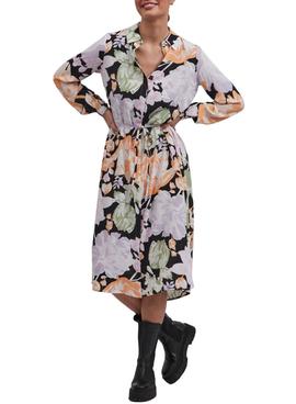 Vestido Vila Kikki Midi Long Estampado para Mujer