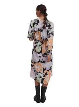 Vestido Vila Kikki Midi Long Estampado para Mujer