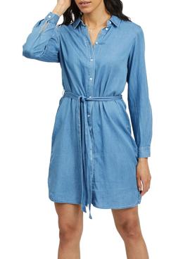 Vestido Vila Bista Denim Azul para Mujer