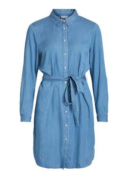 Vestido Vila Bista Denim Azul para Mujer