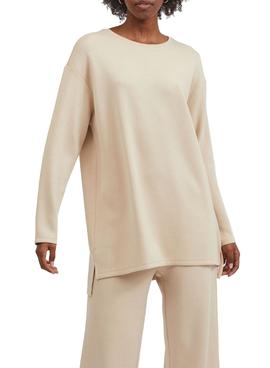 Sudadera Vila Viemely Crema para Mujer