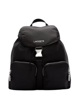 Mochila Lacoste Solapa Negro para Mujer y Hombre