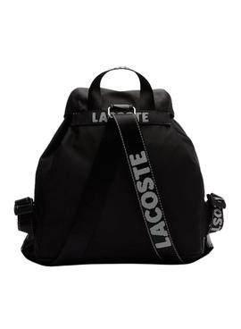 Mochila Lacoste Solapa Negro para Mujer y Hombre