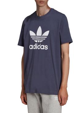 Camiseta Adidas Classics Trefoil Marino Hombre