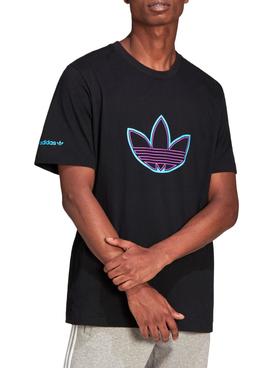 Camiseta Adidas Outline Logo Negro para Hombre