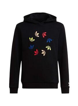 Sudadera Adidas Adicolor Negra para Niña